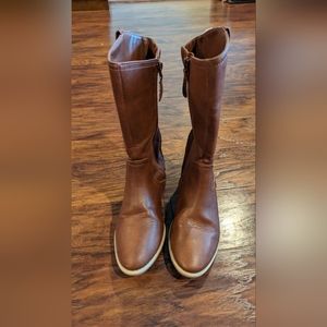 Cat and Jack brown boots girls size 1